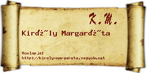 Király Margaréta névjegykártya